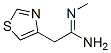 4-Thiazoleacetamidine,  N-methyl-  (8CI) CAS#: 802845-31-4