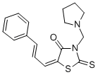 4-Thiazolidinone, 5-(3-phenyl-2-propenylidene)-3-(1-pyrrolidinylmethyl )-2-thioxo- CAS#: 86650-22-8