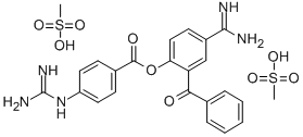 4-amidino-2-benzoylphenyl 4-guanidinobenzoate dimethanesulfonate CAS#: 80251-34-9
