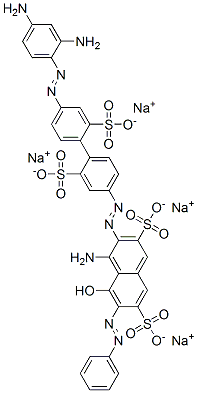 4-amino-3-[[4'-[(2,4-diaminophenyl)azo]-2,2'-disulpho[1,1'-biphenyl]-4-yl]azo]-5-hydroxy-6-(phenylazo)naphthalene-2,7-disulphonic acid, sodium salt CAS#: 83221-63-0