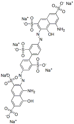 4-amino-3-[[4'-[(8-amino-1-hydroxy-3,6-disulpho-2-naphthyl)azo]-2,2'-disulpho[1,1'-biphenyl]-4-yl]azo]-5-hydroxynaphthalene-2,7-disulphonic acid, sodium salt CAS#: 83221-64-1