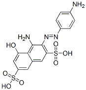 4-amino-3-[(4-aminophenyl)azo]-5-hydroxynaphthalene-2,7-disulphonic acid CAS#: 85204-15-5