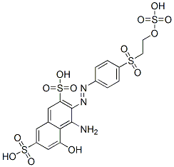 4-amino-5-hydroxy-3-[[4-[[2-(sulphooxy)ethyl]sulphonyl]phenyl]azo]naphthalene-2,7-disulphonic acid CAS#: 82572-37-0