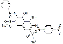 4-amino-5-hydroxy-3-[(4-nitrophenyl)azo]-6-(phenylazo)naphthalene-2,7-disulphonic acid, sodium salt CAS#: 83006-55-7