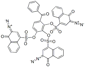 4-benzoylbenzene-1,2,3-triyl tris(3-diazo-3,4-dihydro-4-oxonaphthalene-1-sulphonate) CAS#: 84522-08-7