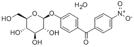 (4-(beta-D-Glucopyranosyloxy)phenyl)(4-nitrophenyl)methanone hydrate CAS#: 83354-86-3