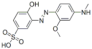 4-hydroxy-3-[[2-methoxy-4-(N-methylamino)phenyl]azo]benzenesulphonic acid CAS#: 87730-54-9