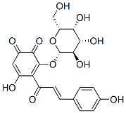 4-hydroxy-3-[3-(4-hydroxyphenyl)prop-2-enoyl]-2-[(2S,3R,4S,5R,6R)-3,4,5-trihydroxy-6-(hydroxymethyl)oxan-2-yl]oxy-cyclohexa-2,4-diene-1,6-dione CAS#: 86579-00-2