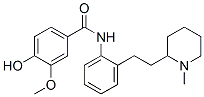 4-hydroxy-3-methoxy-N-[2-[2-(1-methyl-2-piperidyl)ethyl]phenyl]benzami de CAS#: 82522-70-1