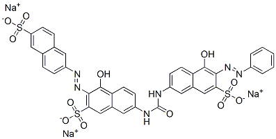 4-hydroxy-7-[[[[5-hydroxy-6-(phenylazo)-7-sulpho-2-naphthyl]amino]carbonyl]amino]-3-[(6-sulpho-2-naphthyl)azo]naphthalene-2-sulphonic acid, sodium salt CAS#: 84119-58-4