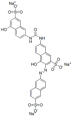 4-hydroxy-7-[[[(5-hydroxy-7-sulpho-2-naphthyl)amino]carbonyl]amino]-3-[(6-sulpho-2-naphthyl)azo]naphthalene-2-sulphonic acid, sodium salt CAS#: 84100-93-6