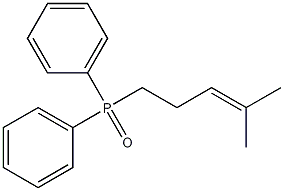 (4-methyl-3-penten-1-yl) diphenyl phosphine oxide CAS#: 86105-38-6