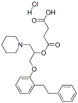 4-oxo-4-[1-(2-phenethylphenoxy)-3-(1-piperidyl)propan-2-yl]oxy-butanoi c acid hydrochloride CAS#: 86819-29-6