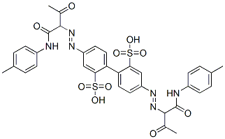 4,4'-bis[[1-[[(4-methylphenyl)amino]carbonyl]-2-oxopropyl]azo][1,1'-biphenyl]-2,2'-disulphonic acid CAS#: 85030-60-0