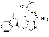 4,5-dihydro-4-(1H-indol-3-ylmethylene)-3-methyl-5-oxo-1H-pyrazole-1-carboxamidine monoacetate CAS#: 84696-88-8
