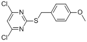 4,6-DICHLORO-2[[(4-METHOXYPHENYL)METHYL]THIO]PYRIMIDINE CAS#: 86627-07-8