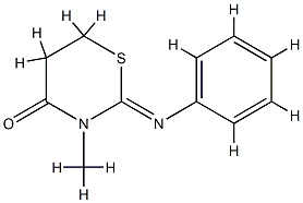4H-1,3-Thiazin-4-one,tetrahydro-3-methyl-2-(phenylimino)-(8CI) CAS#: 802559-60-0