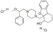 4a-[[4-(2-methoxy-2-phenyl-ethyl)piperazin-1-yl]methyl]-2,3,4,9b-tetra hydro-1H-dibenzofuran-4-ol dihydrochloride CAS#: 85418-68-4