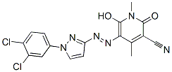 5-[[1-(3,4-dichlorophenyl)-1H-pyrazol-3-yl]azo]-1,2-dihydro-6-hydroxy-1,4-dimethyl-2-oxonicotinonitrile CAS#: 85959-54-2
