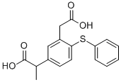 5-(1-Carboxyethyl)-2-(phenylthio)phenylacetic acid CAS#: 83237-49-4