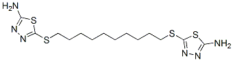 5-[10-[(5-amino-1,3,4-thiadiazol-2-yl)sulfanyl]decylsulfanyl]-1,3,4-th iadiazol-2-amine CAS#: 87202-63-9