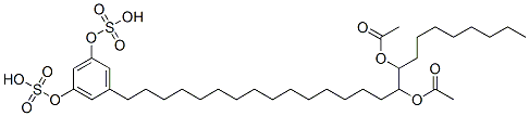 5-[16,17-Di(acetyloxy)pentacosyl]benzene-1,3-diol bissulfuric acid CAS#: 89020-48-4