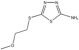 5-[(2-methoxyethyl)thio]-1,3,4-thiadiazol-2-amine CAS#: 82381-77-9