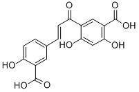 5-(3-(3-Carboxy-4-hydroxyphenyl)-1-oxo-2-propenyl)-2,4-dihydroxybenzoi c acid CAS#: 82846-16-0