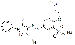 5-(3-Cyano-5-hydroxy-1-phenyl-1H-pyrazol-4-ylazo)-2-(2-methoxyethoxy)benzenesulfonic acid sodium salt CAS#: 82857-43-0