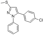 5-(4-CHLOROPHENYL)-3-METHYLTHIO-1-PHENYL-1H-PYRAZOLE CAS#: 80967-24-4