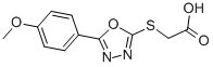 5-(4-METHOXY-PHENYL)-[1,3,4]OXADIAZOL-2-YLSULFANYL]-ACETIC ACID CAS#: 84160-41-8