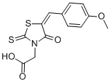 [5-(4-Methoxy-benzylidene)-4-oxo-2-thioxo-thiazolidin-3-yl]-acetic acid CAS#: 82158-55-2