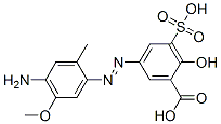 5-[(4-amino-5-methoxy-2-tolyl)azo]-3-sulphosalicylic acid CAS#: 85720-90-7