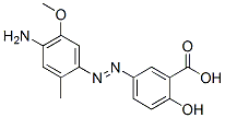 5-[(4-amino-5-methoxy-2-tolyl)azo]salicylic acid CAS#: 85720-86-1