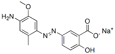 5-[(4-amino-5-methoxy-2-tolyl)azo]salicylic acid, sodium salt CAS#: 85720-87-2
