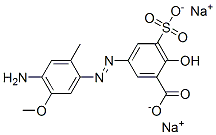 5-[(4-amino-5-methoxy-o-tolyl)azo]-3-sulphosalicylic acid, sodium salt CAS#: 85720-91-8