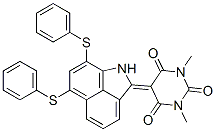 5-[6,8-bis(phenylthio)benz[cd]indol-2(1H)-ylidene]-1,3-dimethyl-1H,3H,5H-pyrimidine-2,4,6-trione CAS#: 80019-21-2