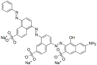 5-[(7-amino-1-hydroxy-3-sulpho-2-naphthyl)azo]-8-[[4-(phenylazo)-6-sulpho-1-naphthyl]azo]naphthalene-2-sulphonic acid, sodium salt CAS#: 85283-66-5