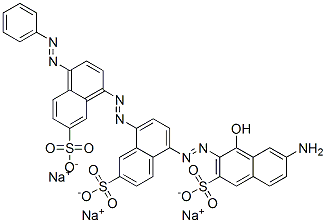 5-[(7-amino-1-hydroxy-3-sulpho-2-naphthyl)azo]-8-[[4-(phenylazo)-7-sulpho-1-naphthyl]azo]naphthalene-2-sulphonic acid, sodium salt CAS#: 85283-63-2