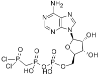 5'-ADENYLIC ACID, MONOANHYDRIDE WITH (DICHLOROPHOSPHONOMETHYL)PHOSPHONIC ACID CAS#: 81336-74-5