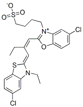 5-Chloro-2-[2-[(5-chloro-3-ethyl-2(3H)-benzothiazolylidene)methyl]-1-butenyl]-3-(4-sulfobutyl)benzoxazolium,inner salt CAS#: 85238-31-9