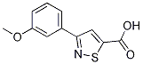 5-Isothiazolecarboxylic acid, 3-(3-methoxyphenyl)- CAS#: 82433-00-9