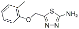 5-O-TOLYLOXYMETHYL-[1,3,4]THIADIAZOL-2-YLAMINE CAS#: 84138-75-0