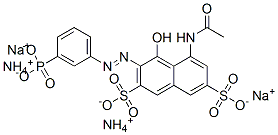 5-acetamido-4-hydroxy-3-[(3-phosphonophenyl)azo]naphthalene-2,7-disulphonic acid, ammonium sodium salt CAS#: 85068-62-8