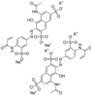 5-acetamido-4-hydroxy-3-[[4-[(1-oxoallyl)amino]-3-sulphophenyl]azo]naphthalene-2,7-disulphonic acid, potassium sodium salt CAS#: 85959-01-9