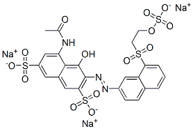 5-(acetamido)-4-hydroxy-3-[[8-[[2-(sulphooxy)ethyl]sulphonyl]-2-naphthyl]azo]naphthalene-2,7-disulphonic acid, sodium salt CAS#: 85567-18-6