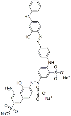 5-amino-3-[[4-[[4-[[4-anilino-2-hydroxyphenyl]azo]phenyl]amino]-3-sulphophenyl]azo]-4-hydroxynaphthalene-2,7-disulphonic acid, sodium salt CAS#: 85223-31-0
