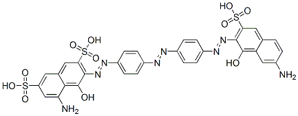 5-amino-3-[[4-[[4-[(7-amino-1-hydroxy-3-sulpho-2-naphthyl)azo]phenyl]azo]phenyl]azo]-4-hydroxynaphthalene-2,7-disulphonic acid CAS#: 85959-51-9