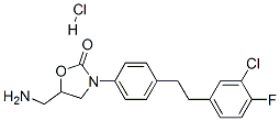 5-(aminomethyl)-3-[4-[2-(3-chloro-4-fluoro-phenyl)ethyl]phenyl]oxazoli din-2-one hydrochloride CAS#: 84459-93-8