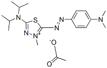 5-(diisopropylamino)-2-[[4-(dimethylamino)phenyl]azo]-3-methyl-1,3,4-thiadiazolium acetate CAS#: 83969-14-6